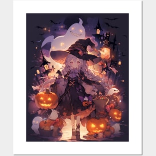 Witch girl Posters and Art